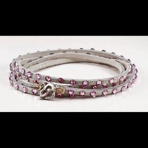Glamwrapz Jewelry - Swarovski crystal multi wrap bracelet in pink Glamwrapz Jewelry - Swarovski crystal multi wrap bracelet in pink